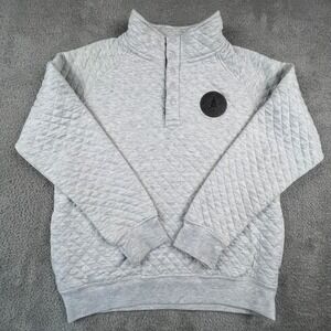 Blue 84 Quilted Pullover Mens Small Grey Minnesota True North Snap Sweatshirt